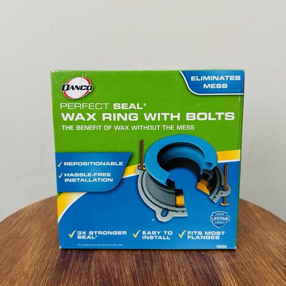 Danco Perfect Seal Toilet Wax Ring With Bolts - Picture 1 of 8